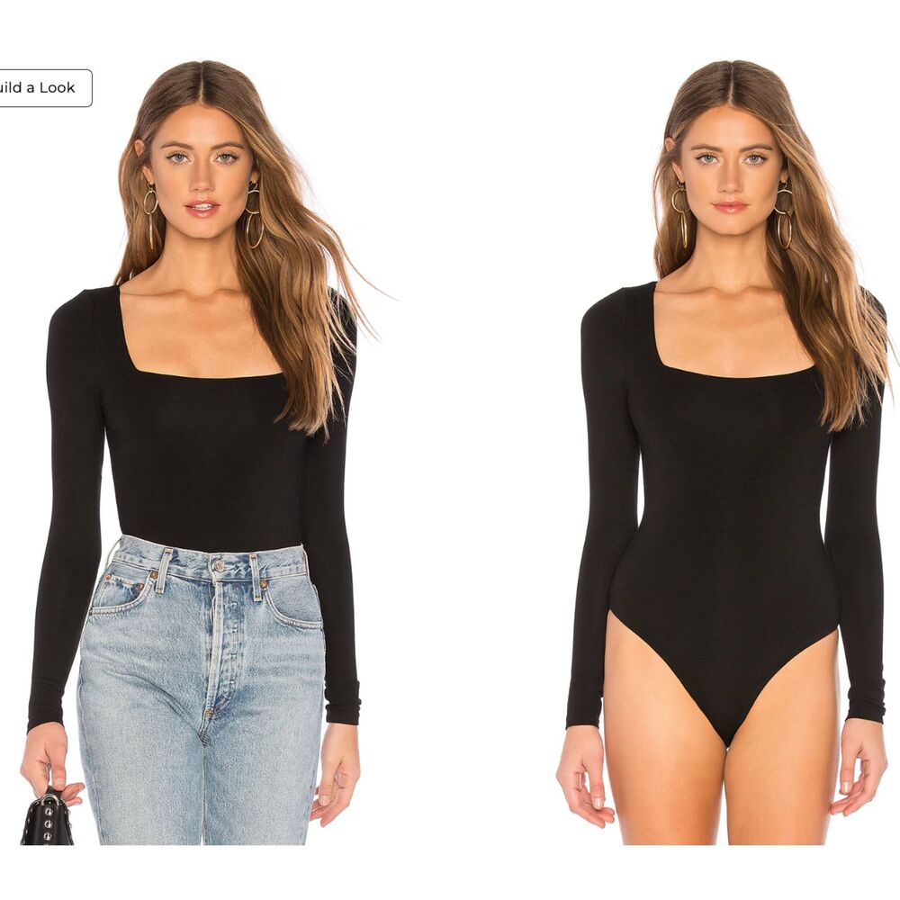 NWOT Pretty Little Things Black BodySuit Sweater Size 4